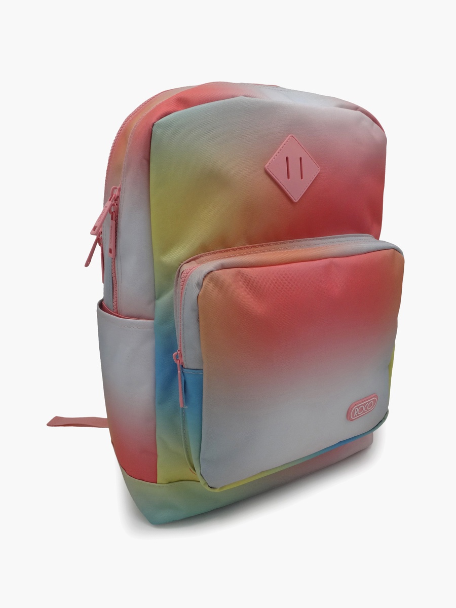Gradient 2-Piece School Backpack Set with Pencil Case - 17 Inch