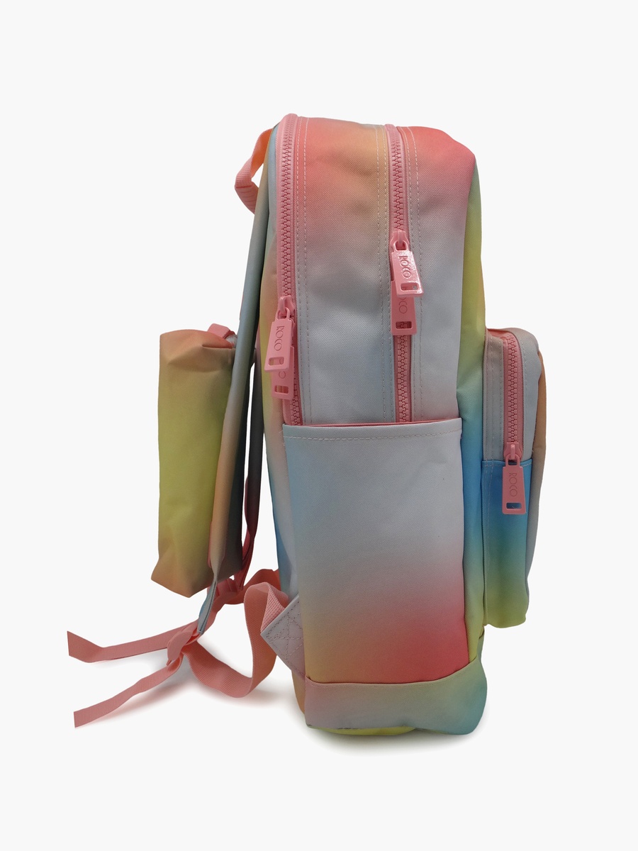 Gradient 2-Piece School Backpack Set with Pencil Case - 17 Inch