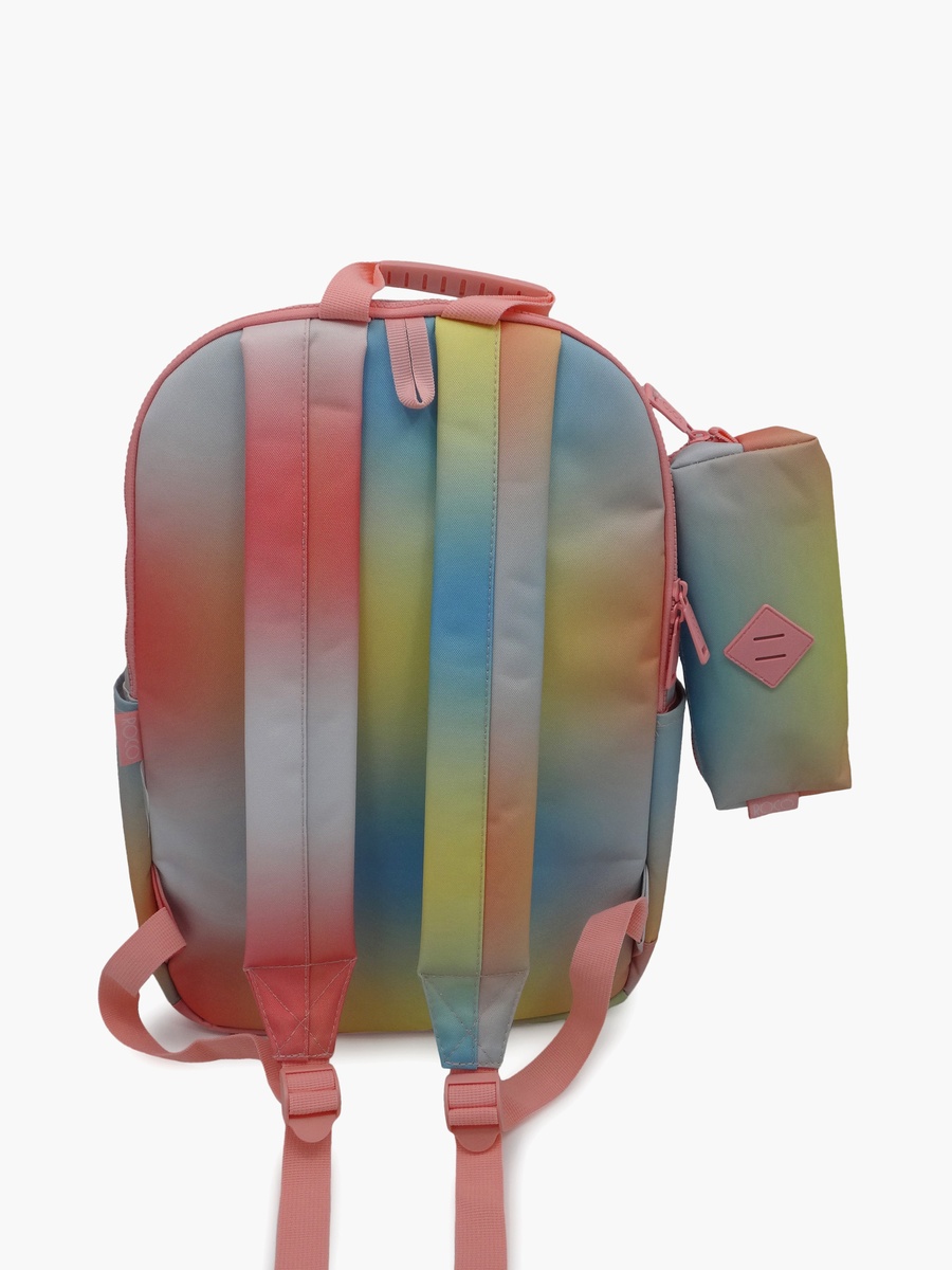 Gradient 2-Piece School Backpack Set with Pencil Case - 17 Inch