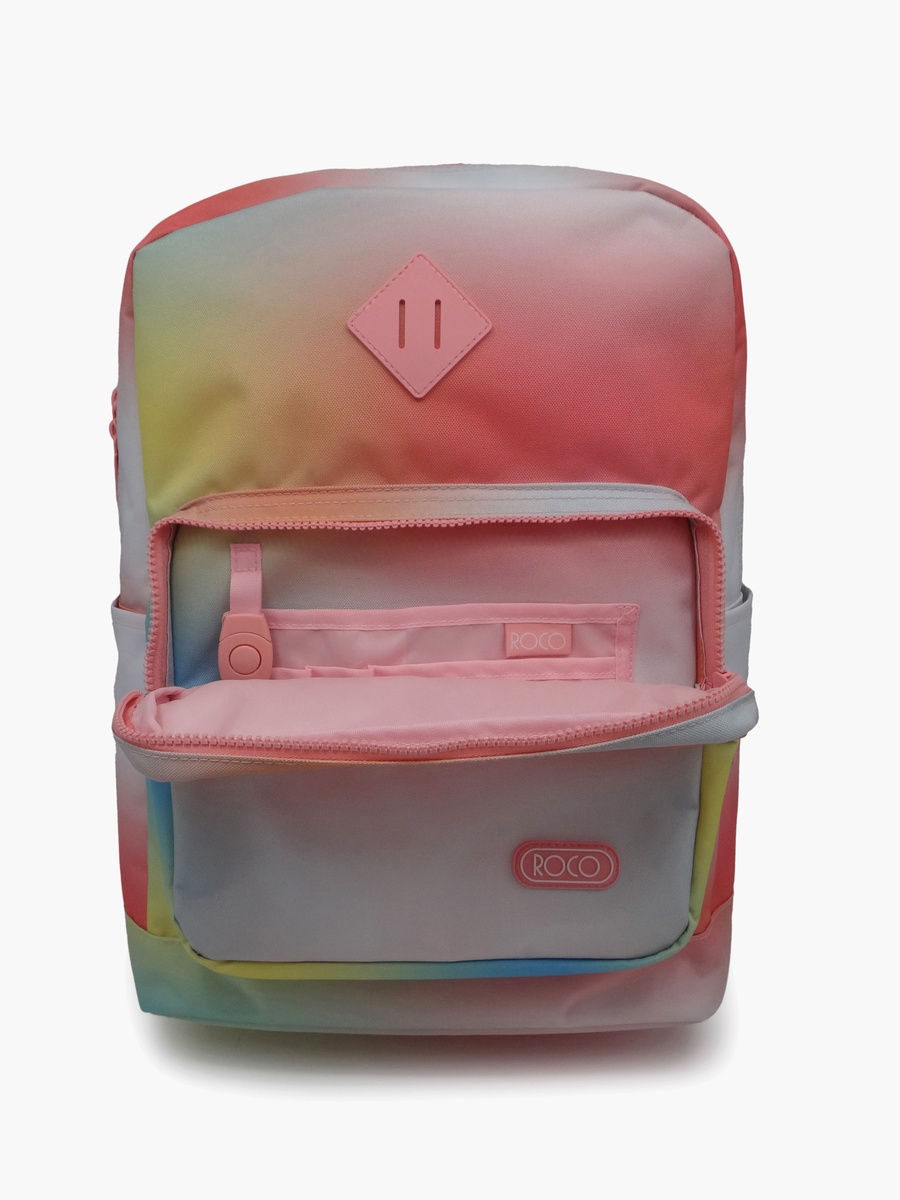 Gradient 2-Piece School Backpack Set with Pencil Case - 17 Inch