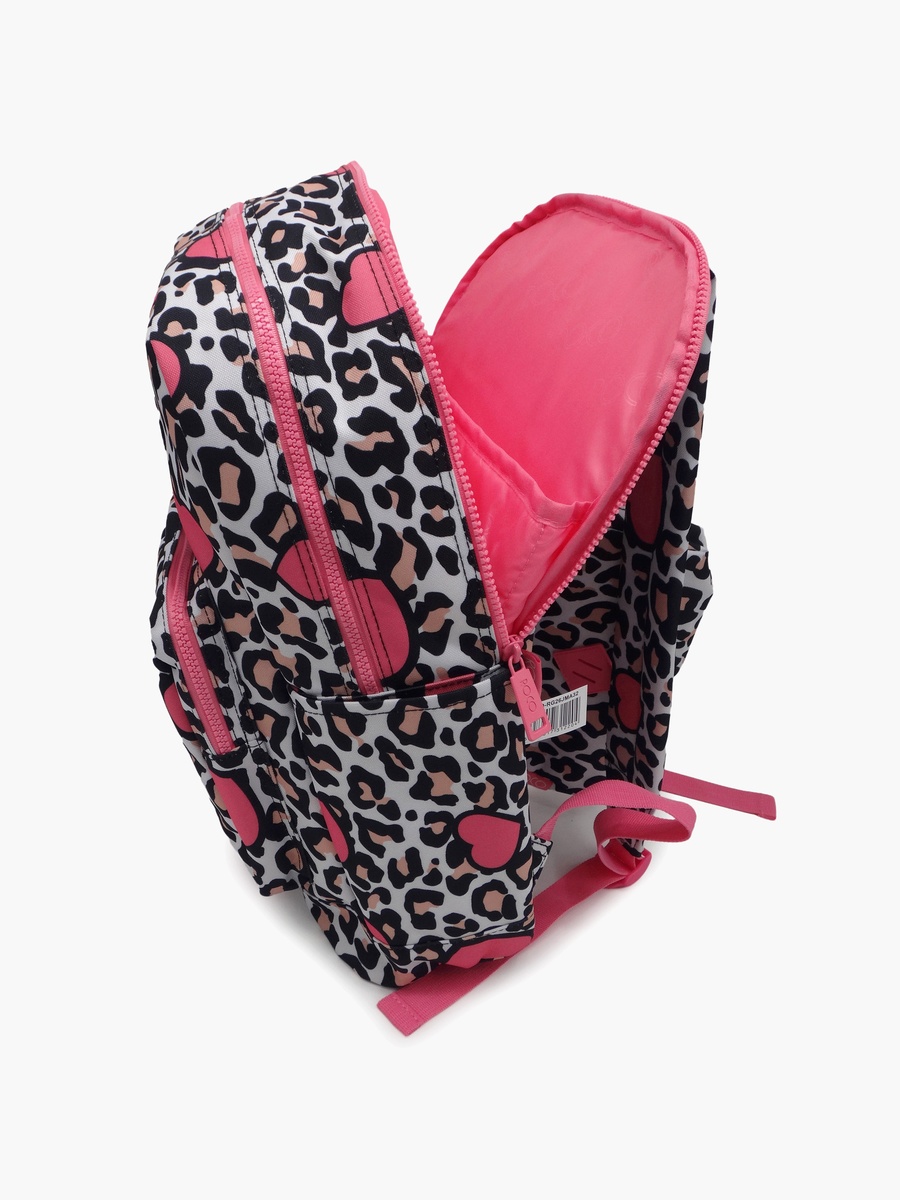 Animal Print 2-Piece School Backpack Set with Pencil Case - 17 Inch