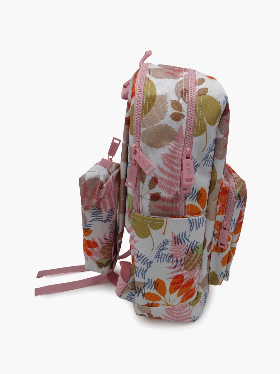 Floral 2-Piece School Backpack Set with Pencil Case - 17 Inch