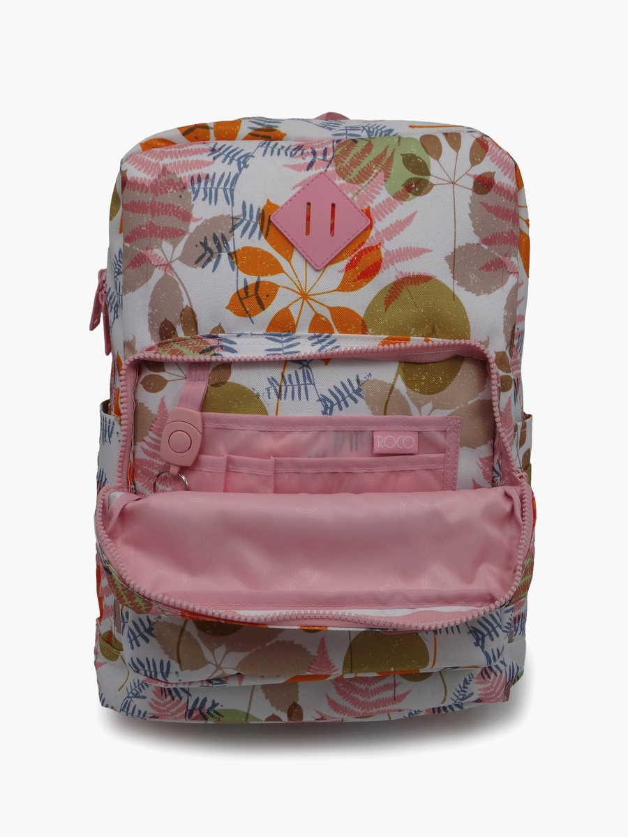 Floral 2-Piece School Backpack Set with Pencil Case - 17 Inch