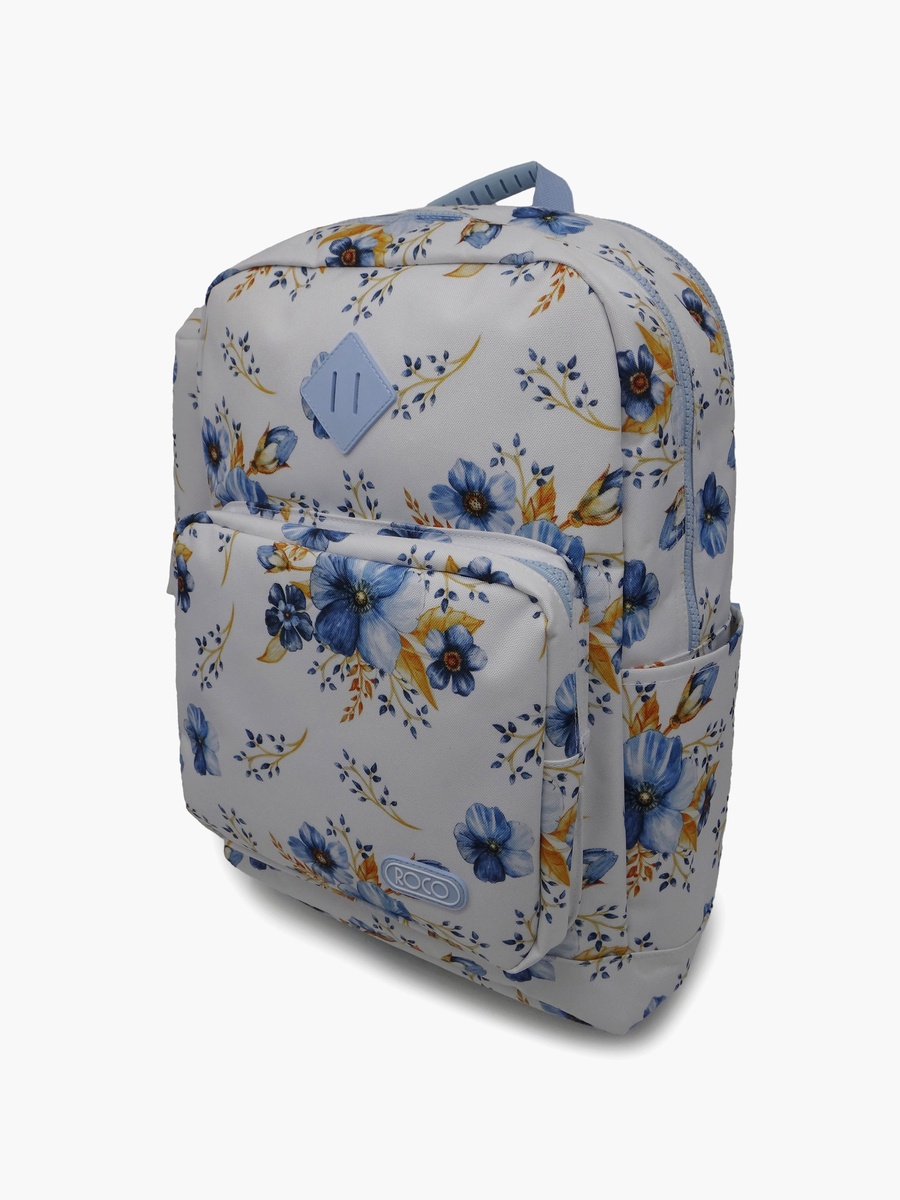 Floral 2-Piece School Backpack Set with Pencil Case - 17 Inch