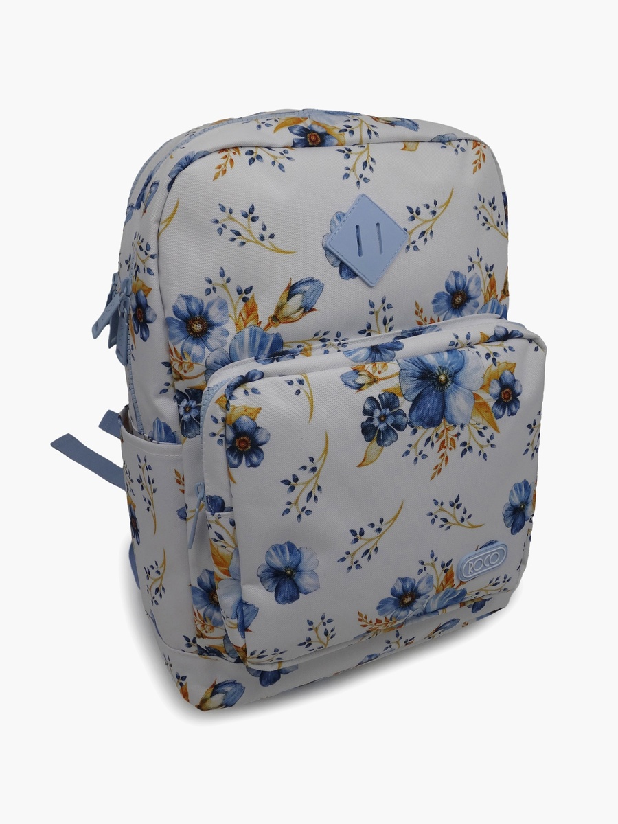 Floral 2-Piece School Backpack Set with Pencil Case - 17 Inch