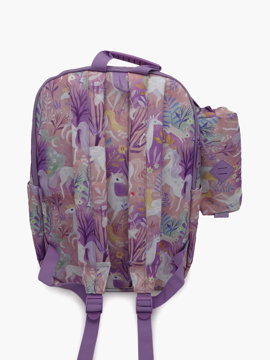 Floral 2-Piece School Backpack Set with Pencil Case - 17 Inch