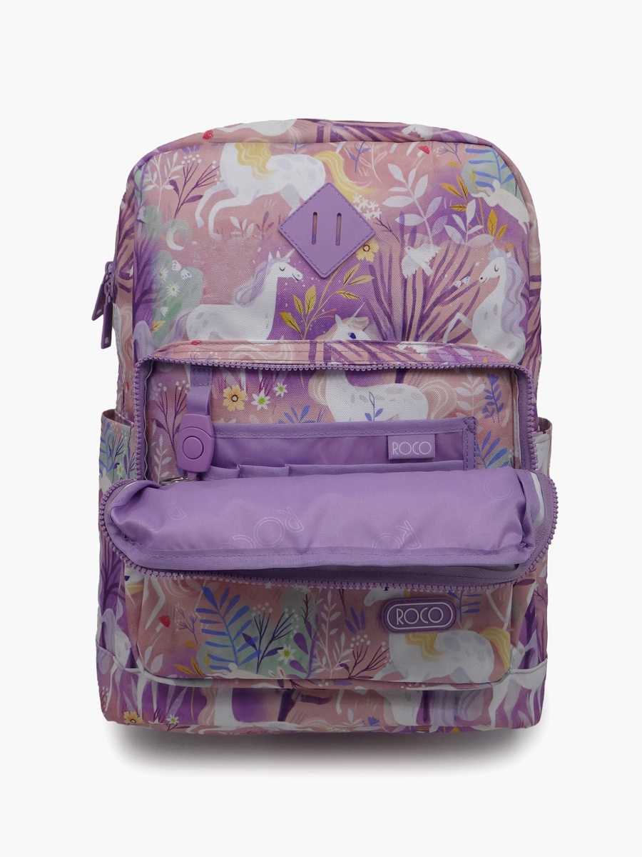 Floral 2-Piece School Backpack Set with Pencil Case - 17 Inch