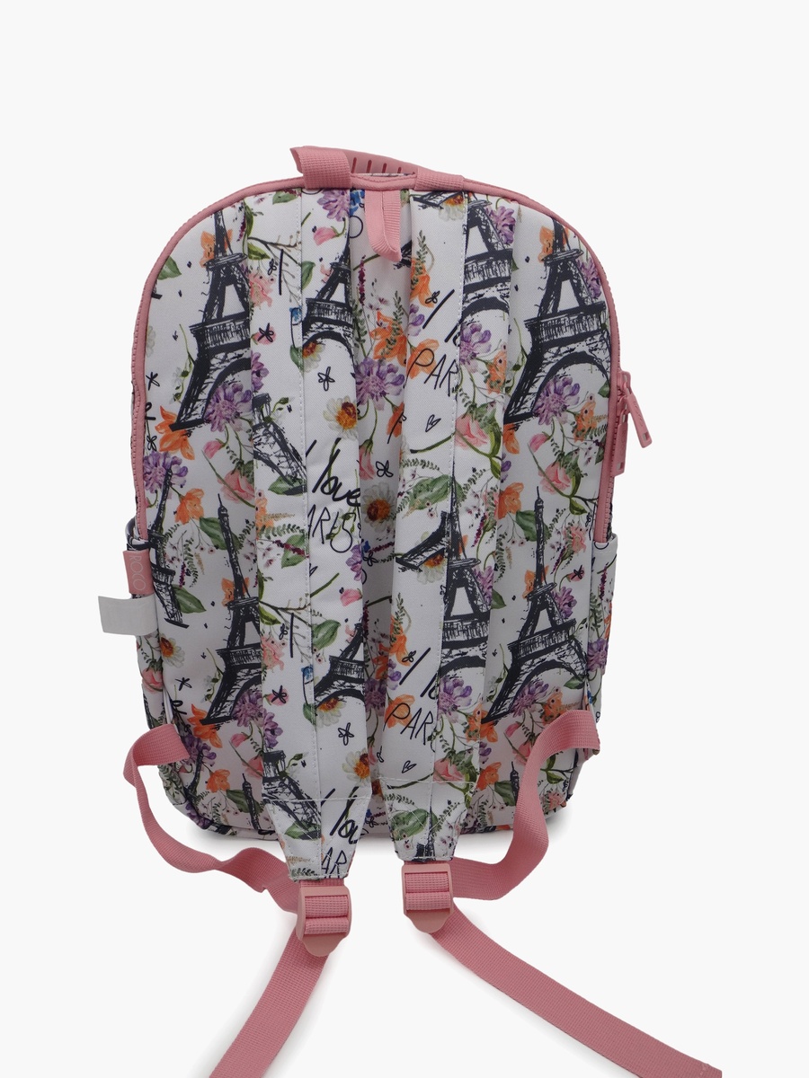 Floral 2-Piece School Backpack Set with Pencil Case - 17 Inch