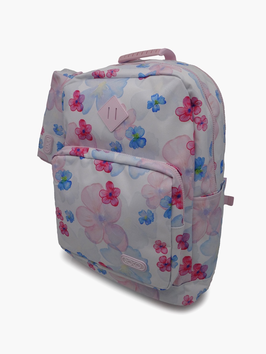Floral 2-Piece School Backpack Set with Pencil Case - 17 Inch
