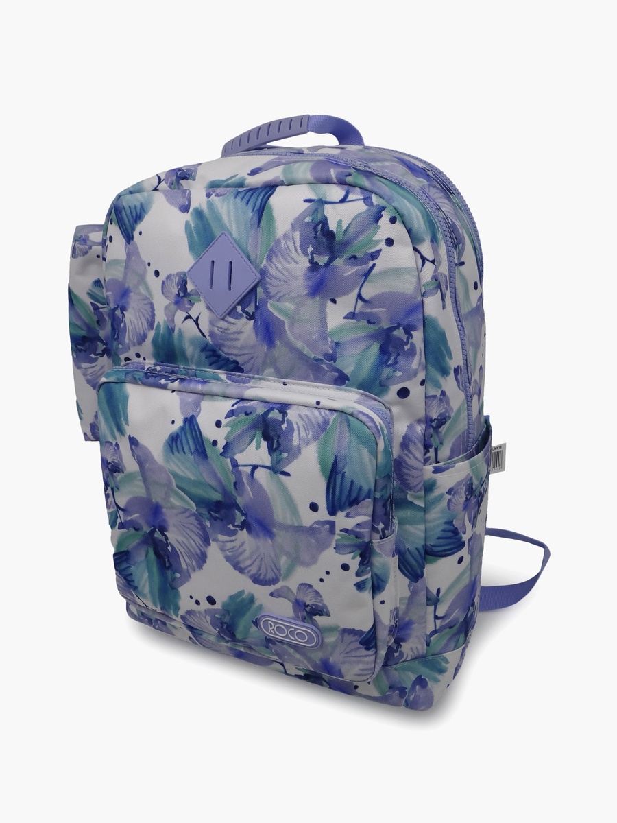 Floral 2-Piece School Backpack Set with Pencil Case - 17 Inch
