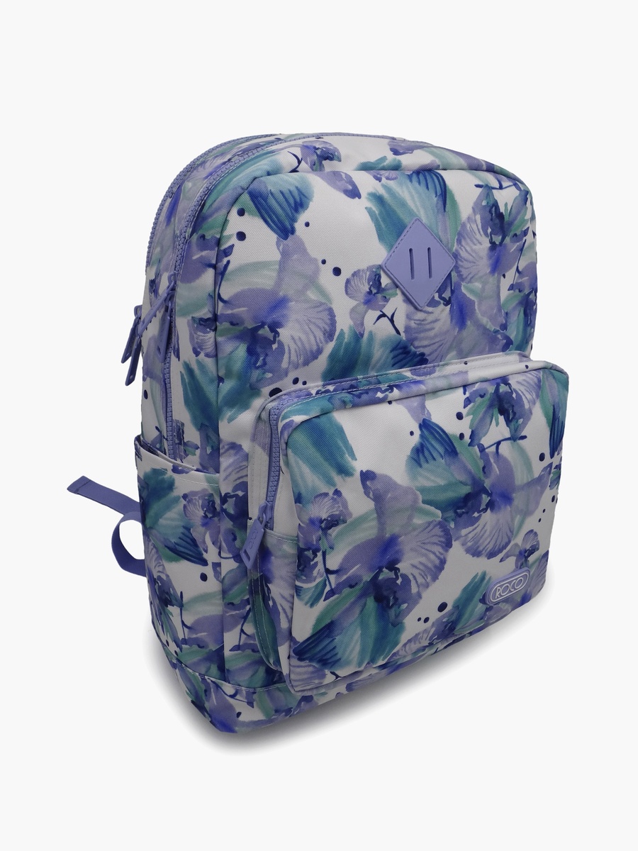 Floral 2-Piece School Backpack Set with Pencil Case - 17 Inch