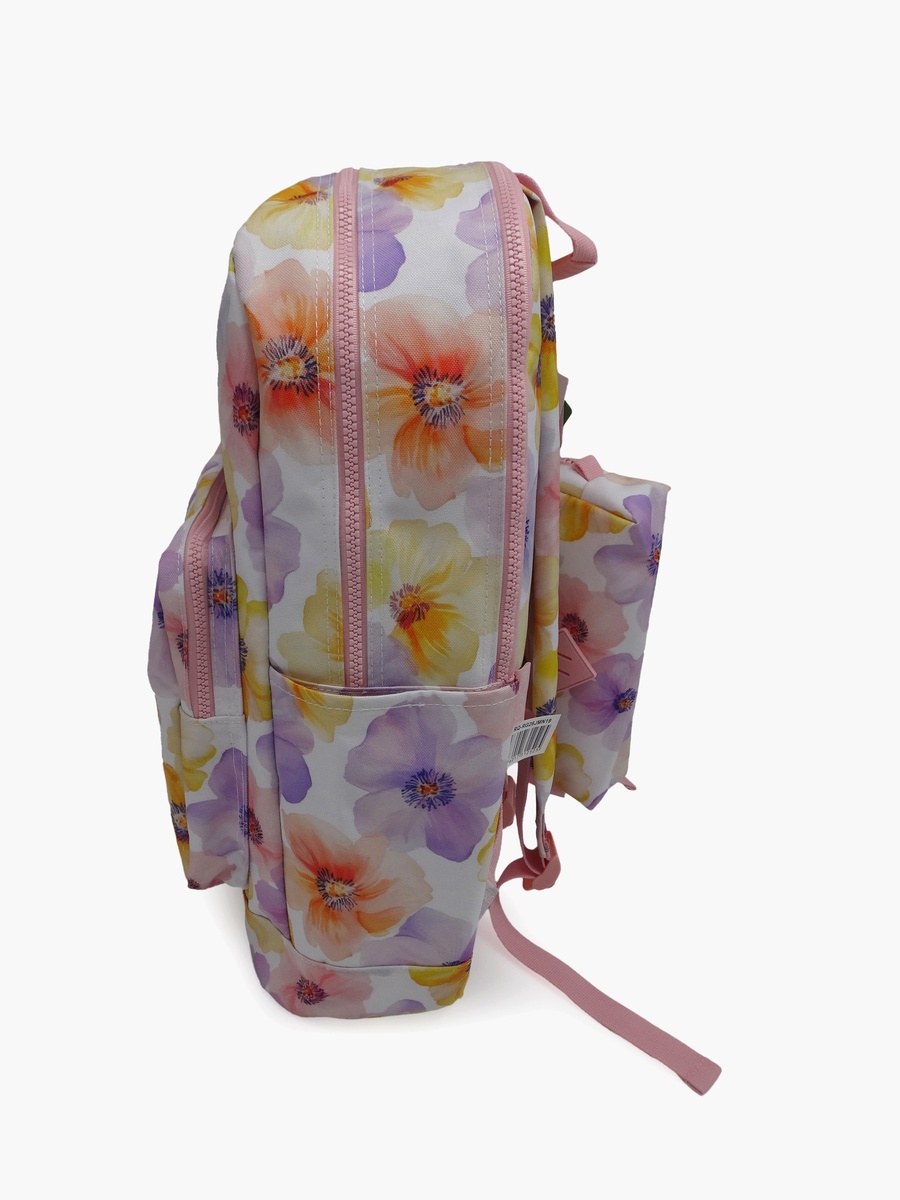 Floral 2-Piece School Backpack Set with Pencil Case - 17 Inch