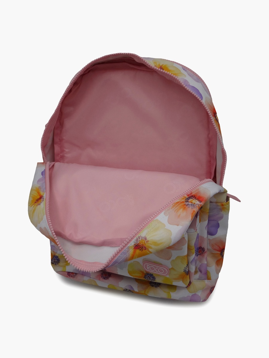 Floral 2-Piece School Backpack Set with Pencil Case - 17 Inch