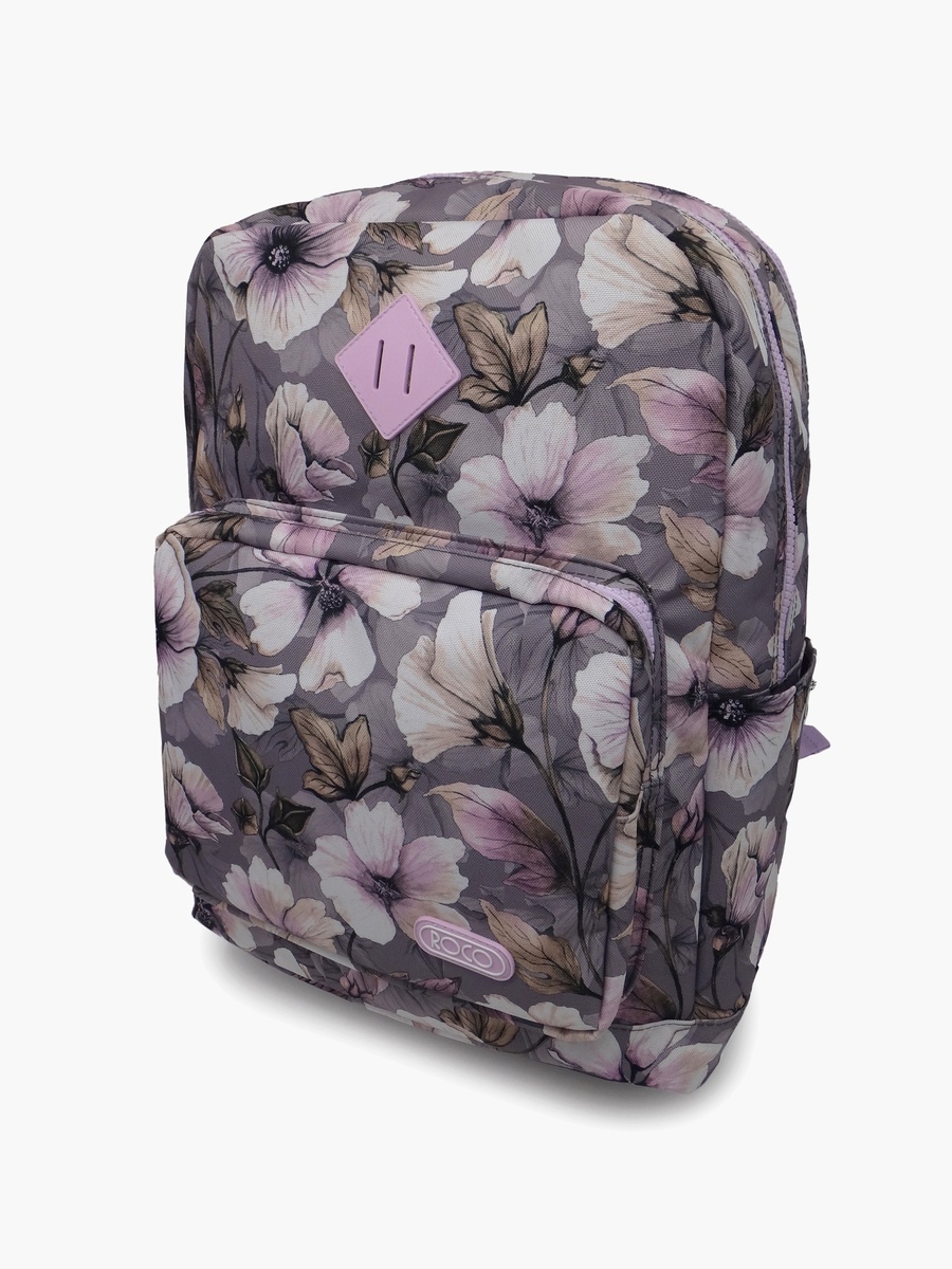 Floral 2-Piece School Backpack Set with Pencil Case - 17 Inch
