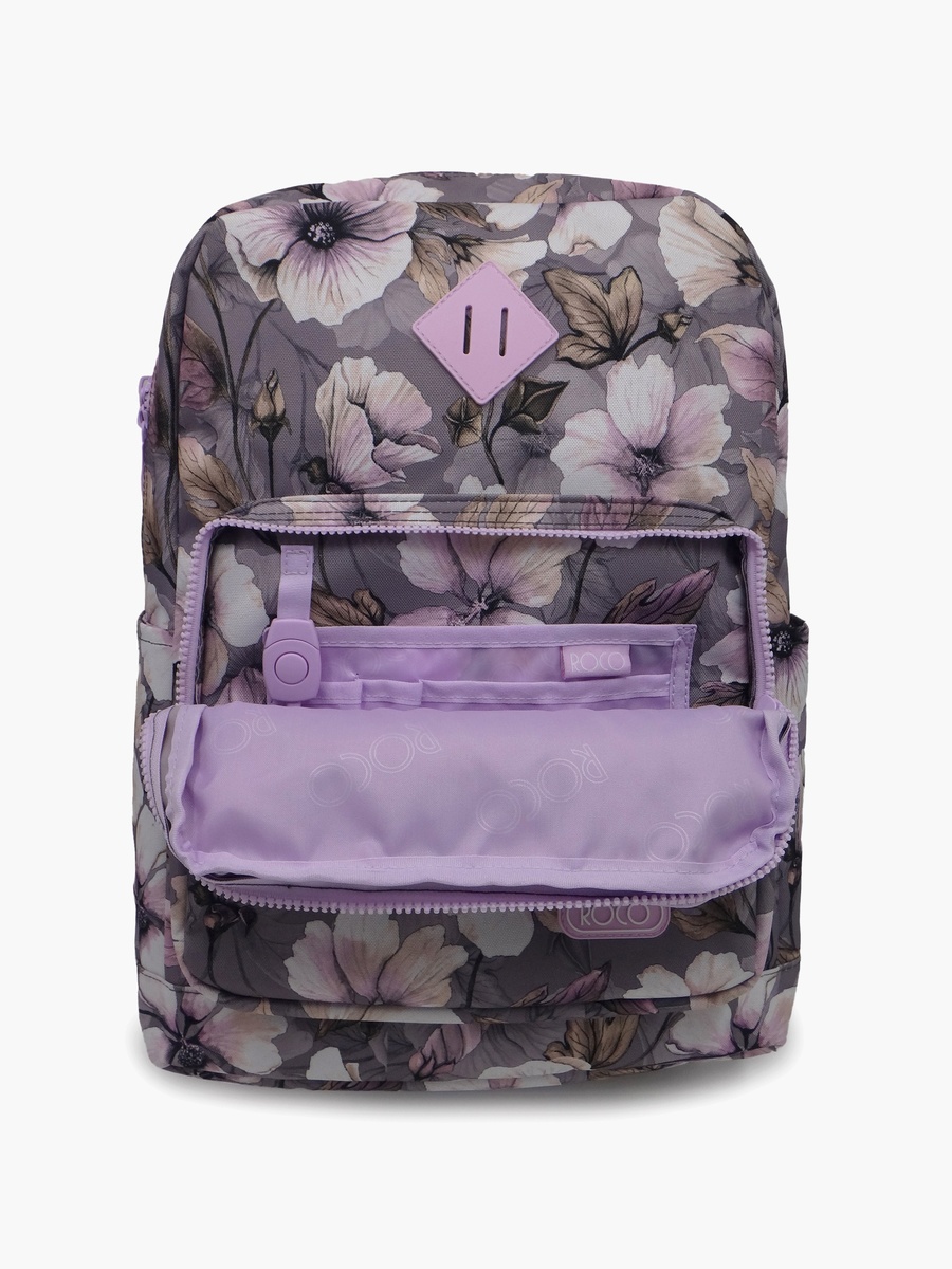 Floral 2-Piece School Backpack Set with Pencil Case - 17 Inch