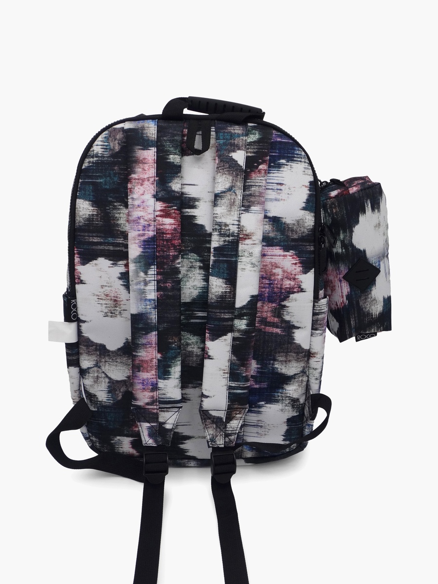 Floral 2-Piece School Backpack Set with Pencil Case - 17 Inch