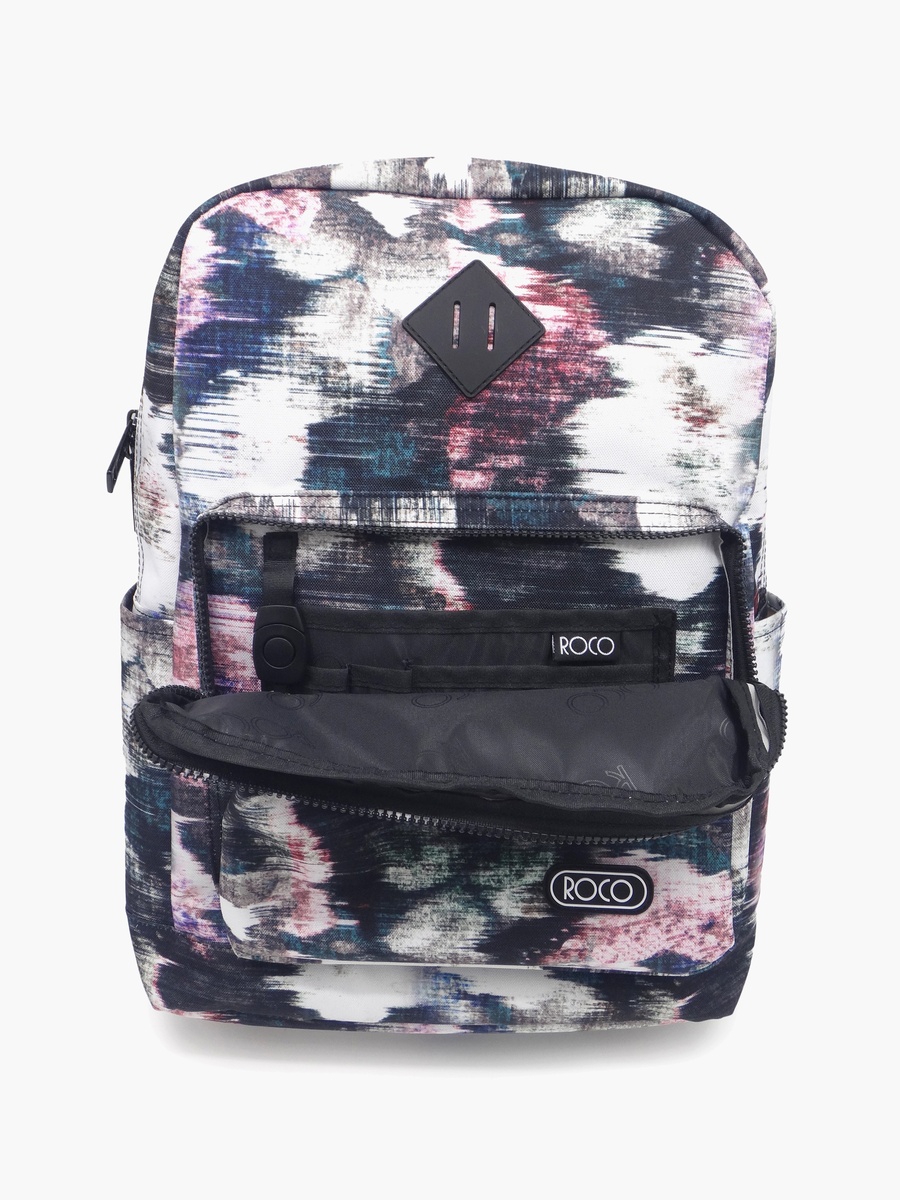 Floral 2-Piece School Backpack Set with Pencil Case - 17 Inch