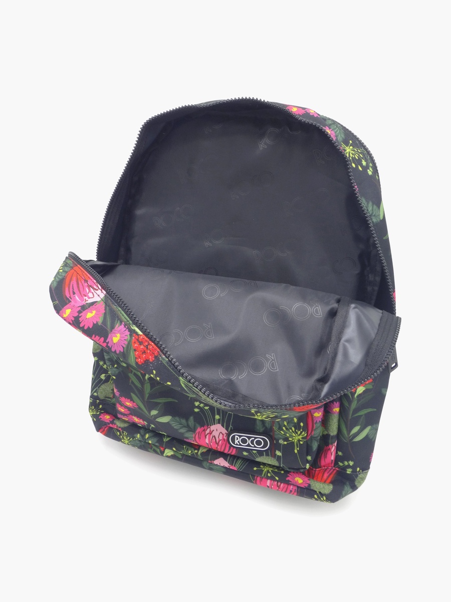 Floral 2-Piece School Backpack Set with Pencil Case - 17 Inch