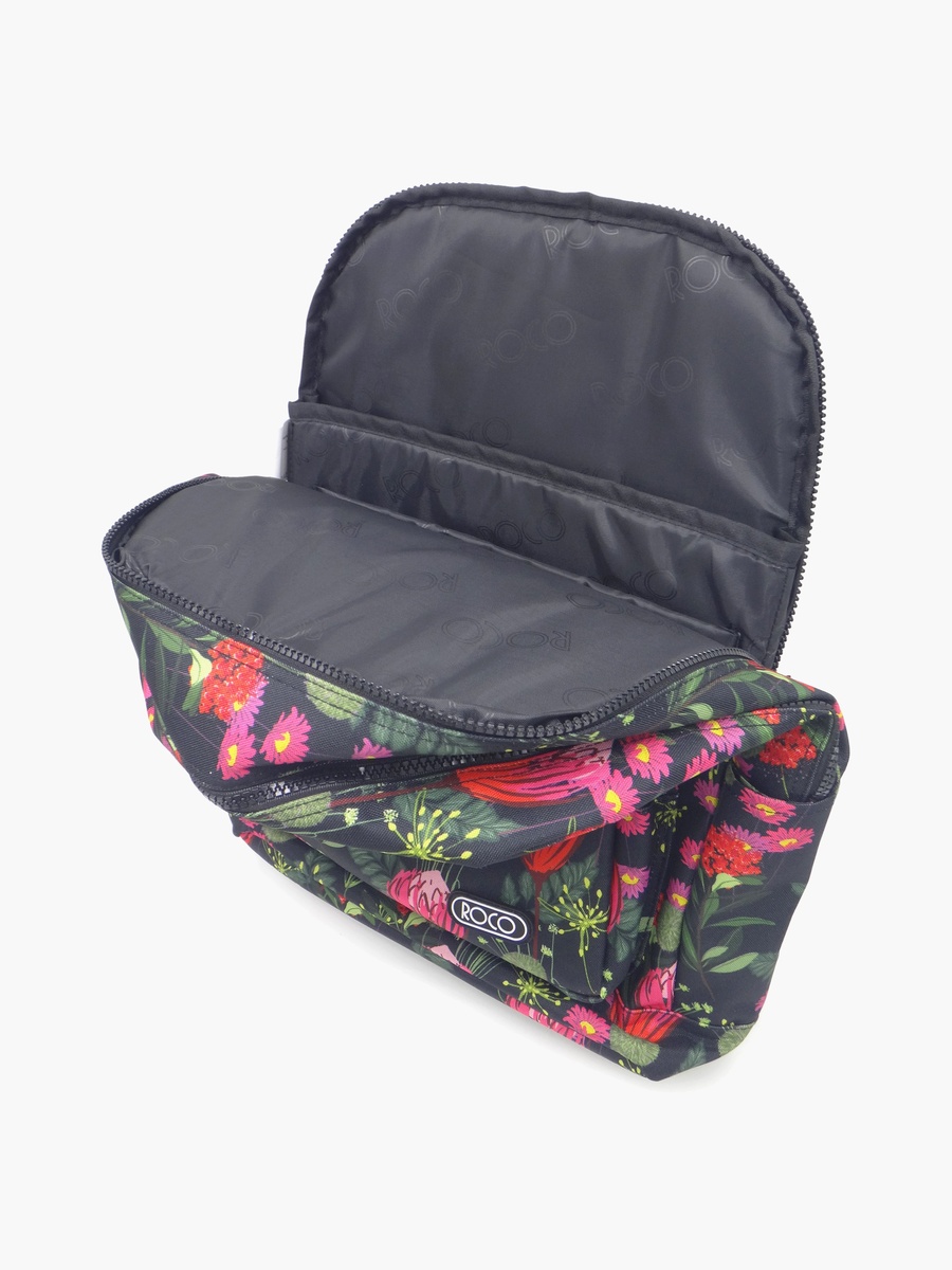 Floral 2-Piece School Backpack Set with Pencil Case - 17 Inch