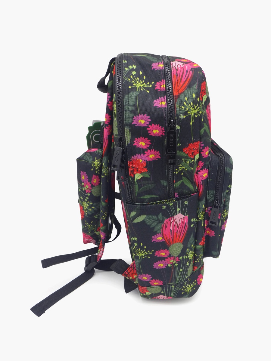 Floral 2-Piece School Backpack Set with Pencil Case - 17 Inch