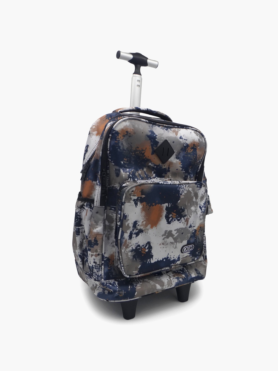 Abstract 2-Piece School Trolley Bag Set with Pencil Case - 17 Inch