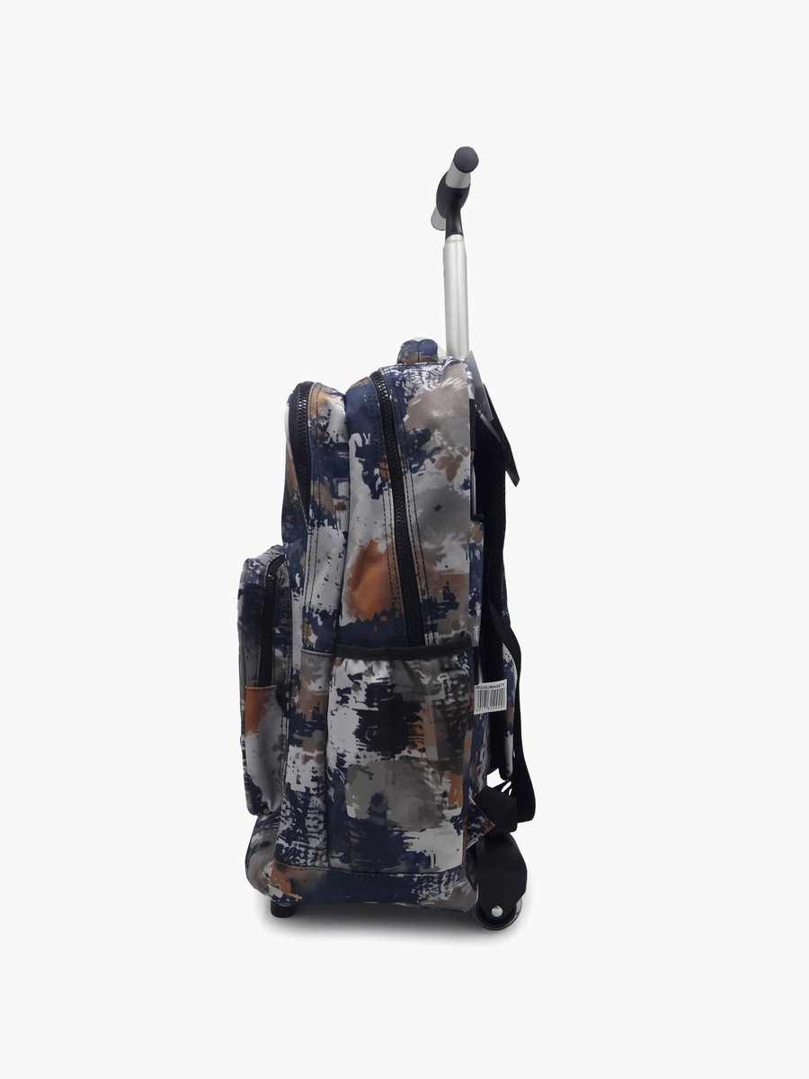 Abstract 2-Piece School Trolley Bag Set with Pencil Case - 17 Inch