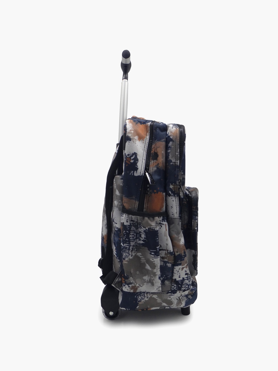 Abstract 2-Piece School Trolley Bag Set with Pencil Case - 17 Inch