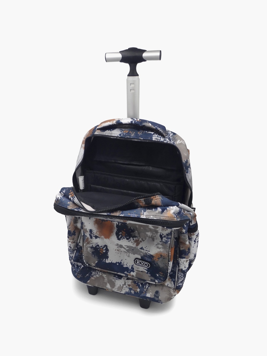Abstract 2-Piece School Trolley Bag Set with Pencil Case - 17 Inch