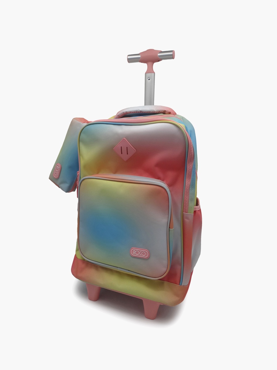 Gradient 2-Piece School Trolley Bag Set with Pencil Case - 17 Inch