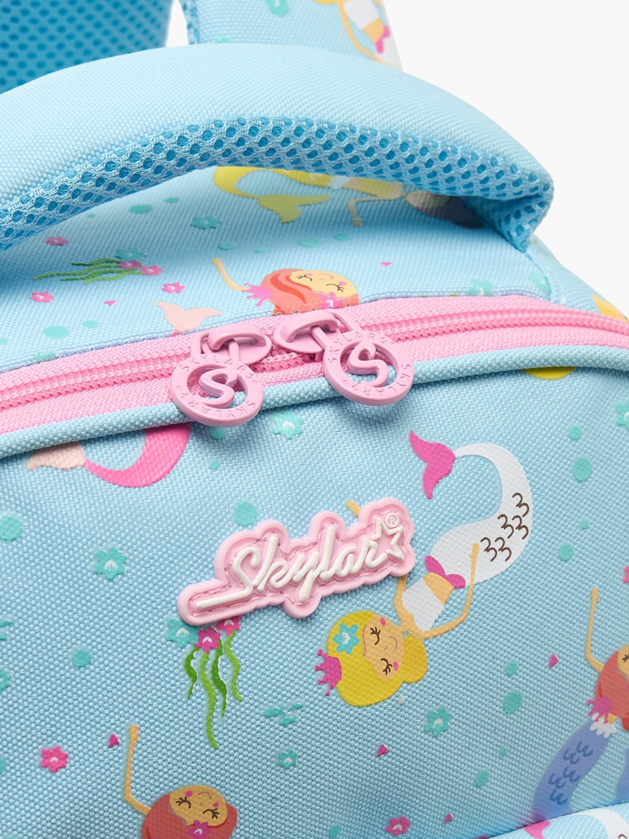 Mermaid Print Backpack with Laptop Compartment - 14 inches