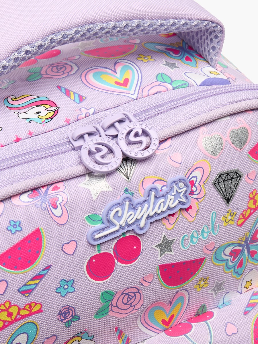 Butterfly Print Backpack with Laptop Compartment - 14 inches