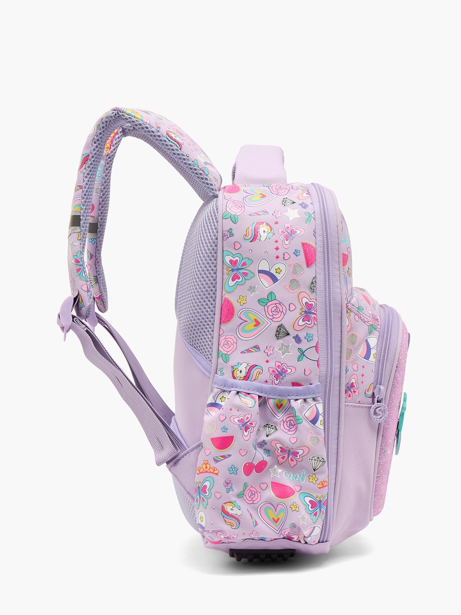 Butterfly Print Backpack with Laptop Compartment - 14 inches