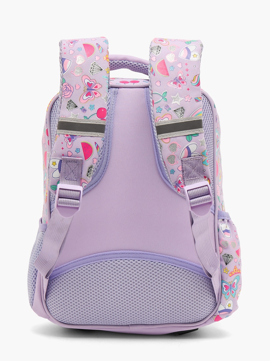 Butterfly Print Backpack with Laptop Compartment - 14 inches