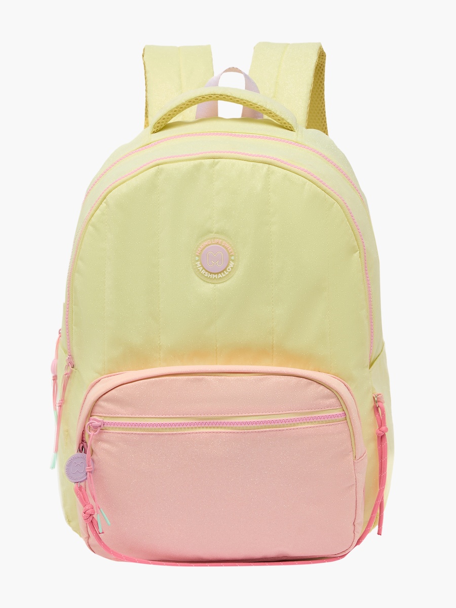 Logo Applique Backpack with Adjustable Straps - 17 inches