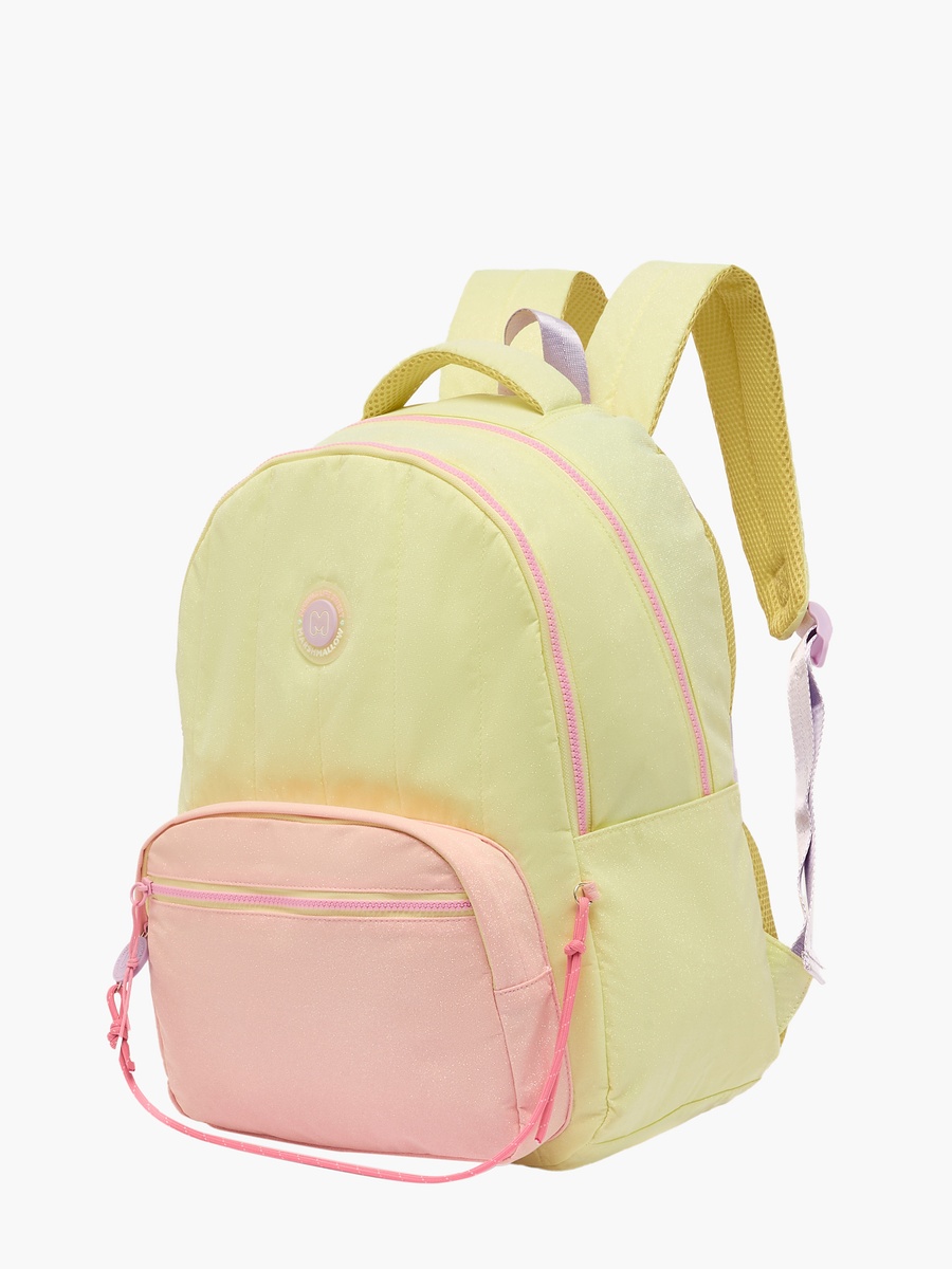 Logo Applique Backpack with Adjustable Straps - 17 inches