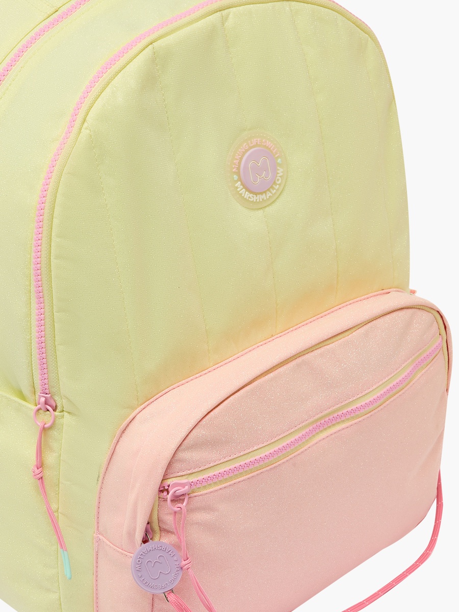 Logo Applique Backpack with Adjustable Straps - 17 inches