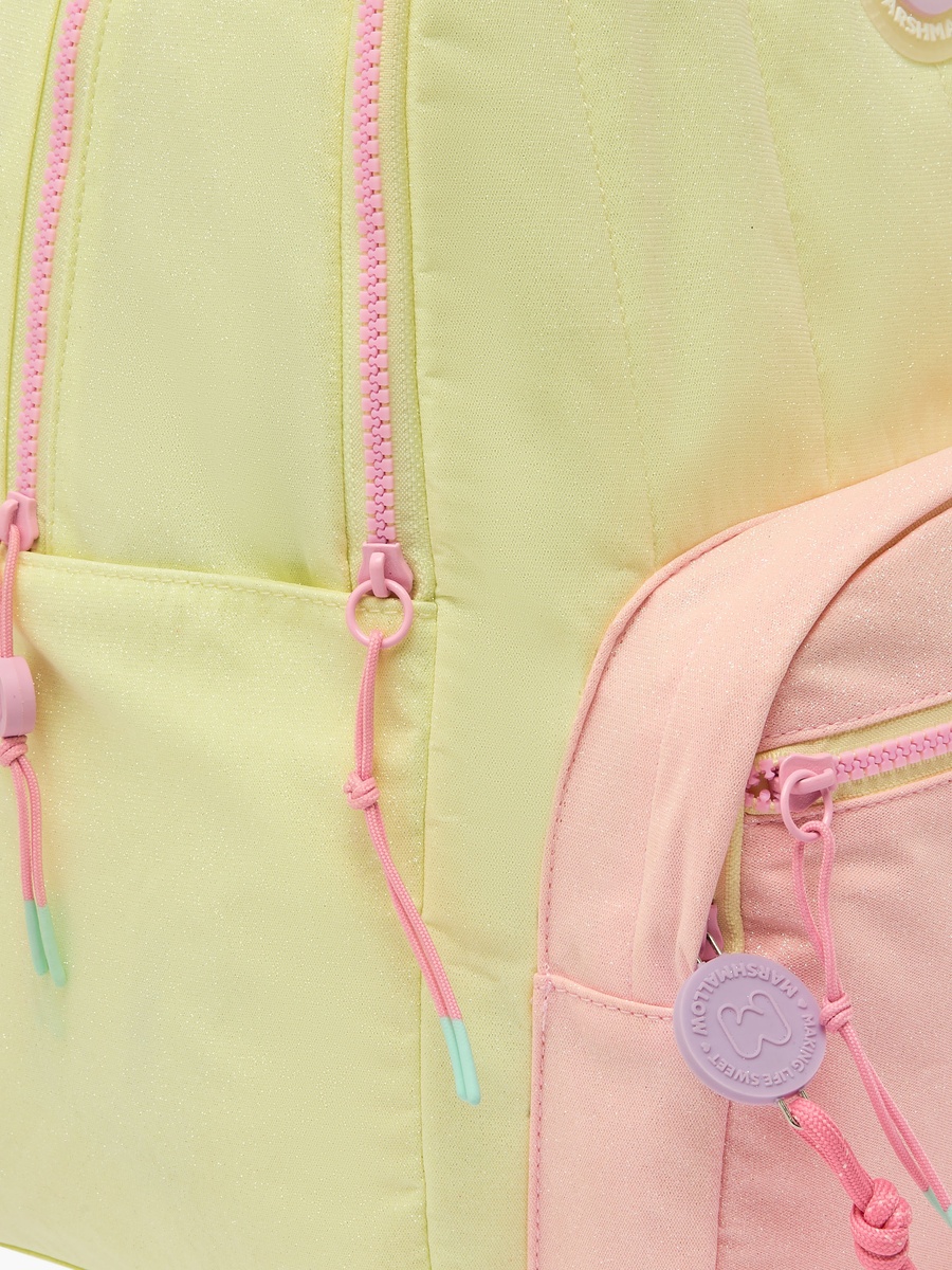 Logo Applique Backpack with Adjustable Straps - 17 inches