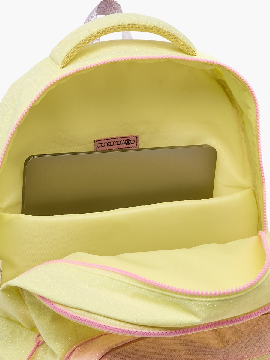 Logo Applique Backpack with Adjustable Straps - 17 inches