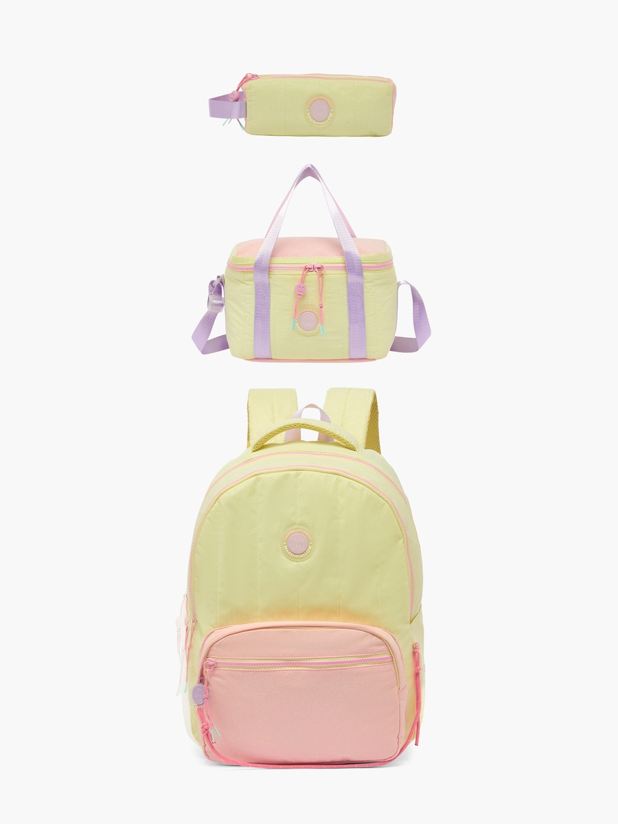 Logo Applique Backpack with Adjustable Straps - 17 inches