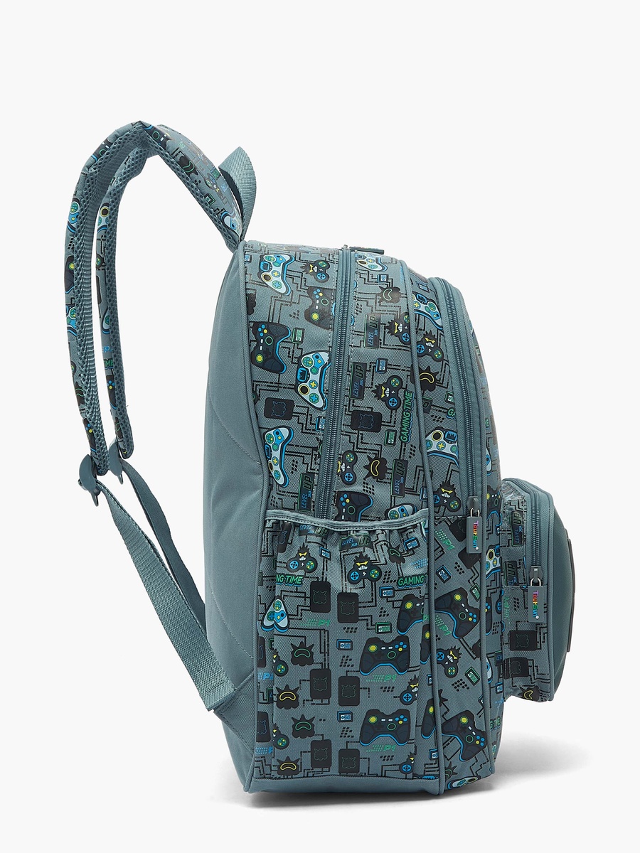 Gaming Print Backpack with Adjustable Shoulder Straps - 17 inches