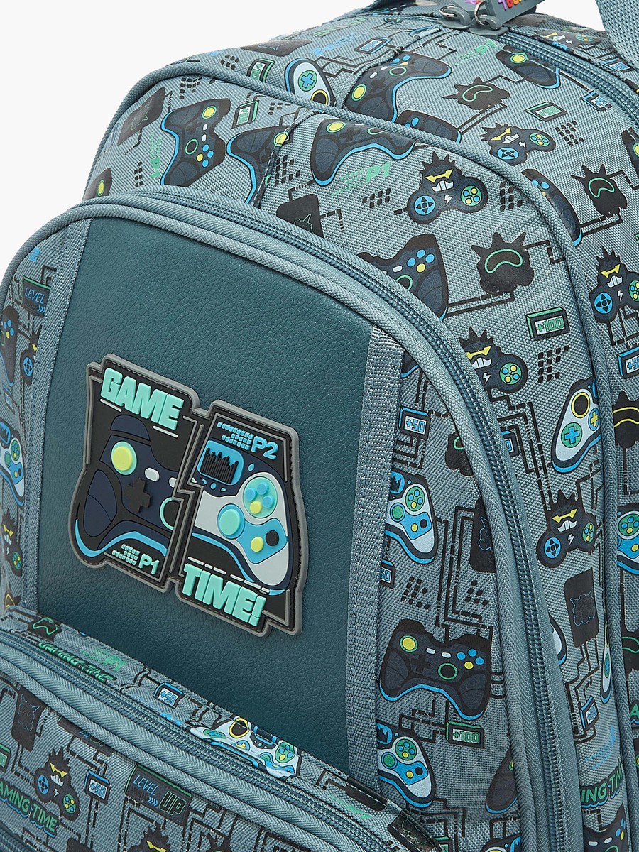 Gaming Print Trolley Bag with Retractable Handle - 19 inches