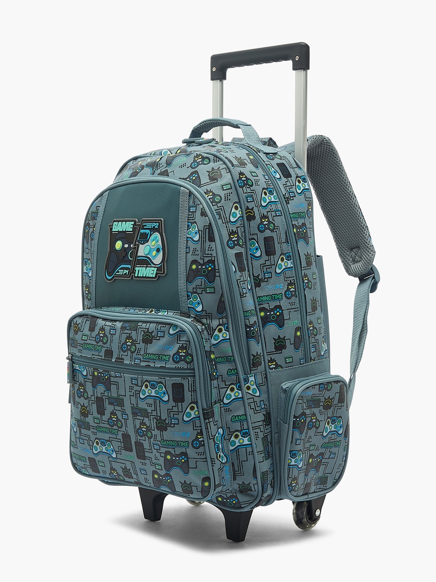 Gaming Print Trolley Bag with Retractable Handle - 19 inches