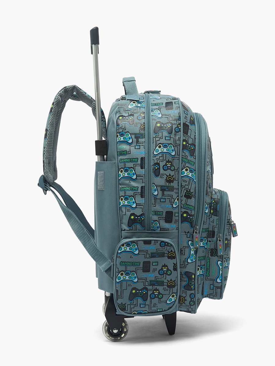 Gaming Print Trolley Bag with Retractable Handle - 19 inches