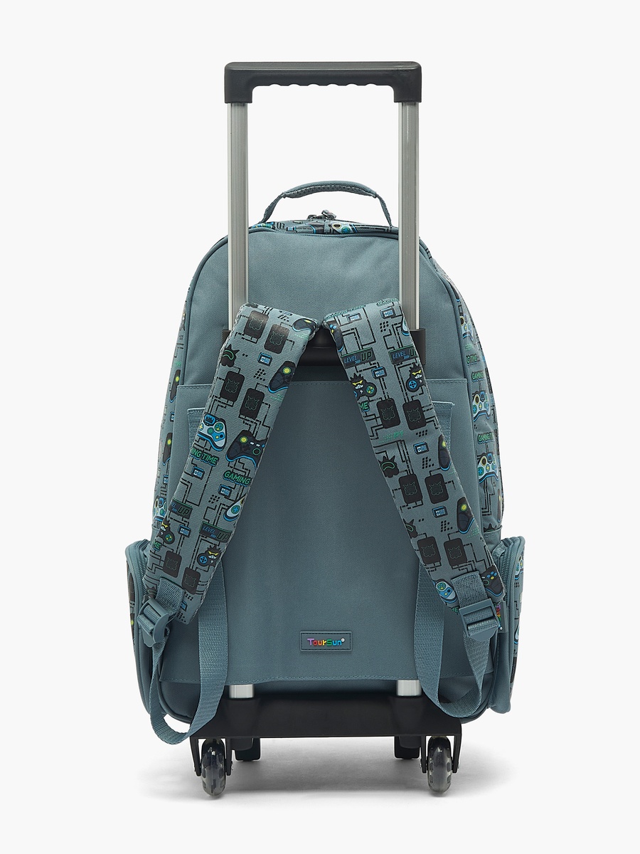 Gaming Print Trolley Bag with Retractable Handle - 19 inches