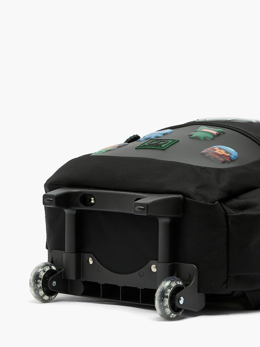 Robot Print Backpack with keychain