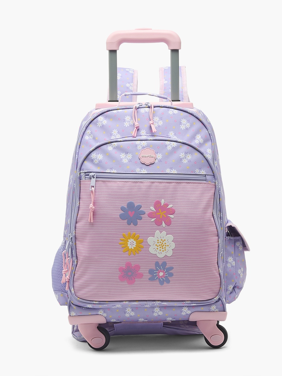 Floral Print Backpack with Padded Strap