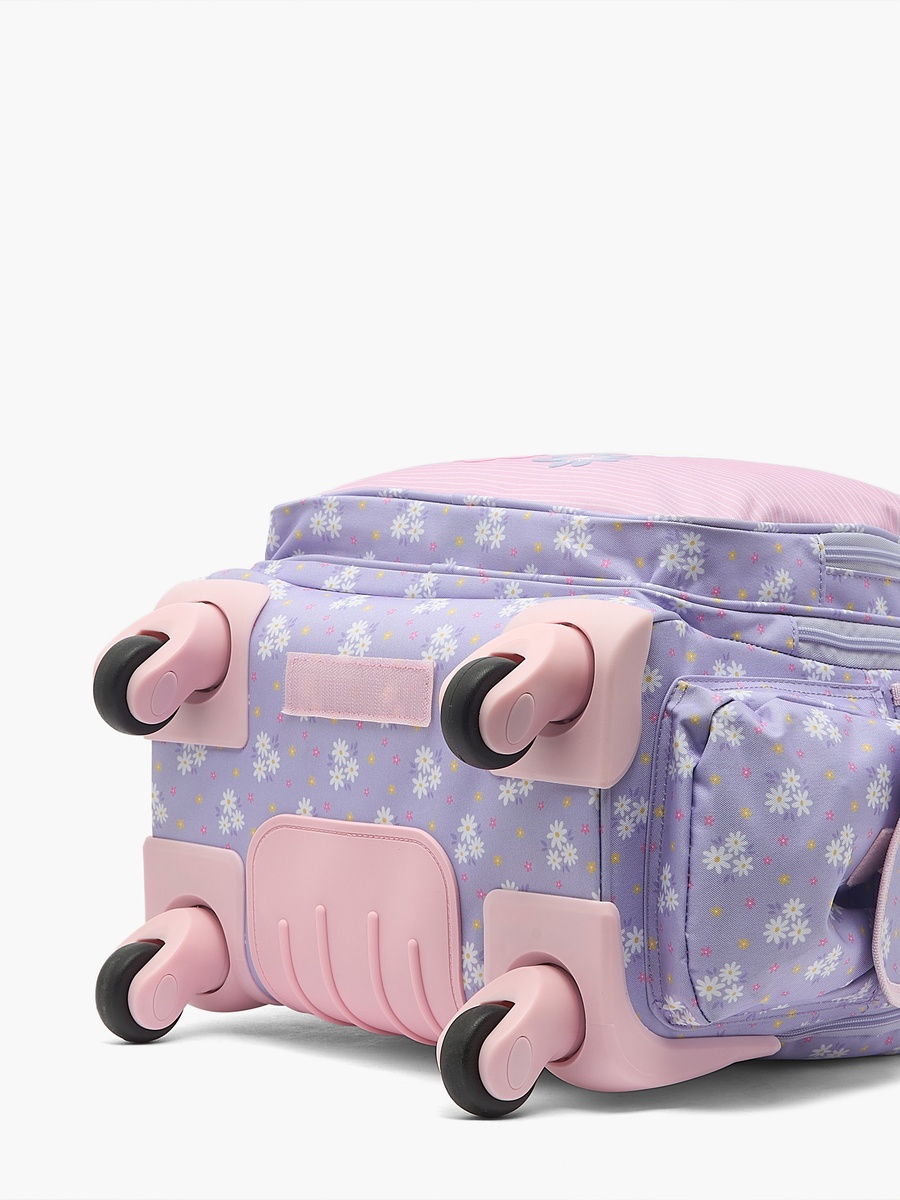 Floral Print Backpack with Padded Strap