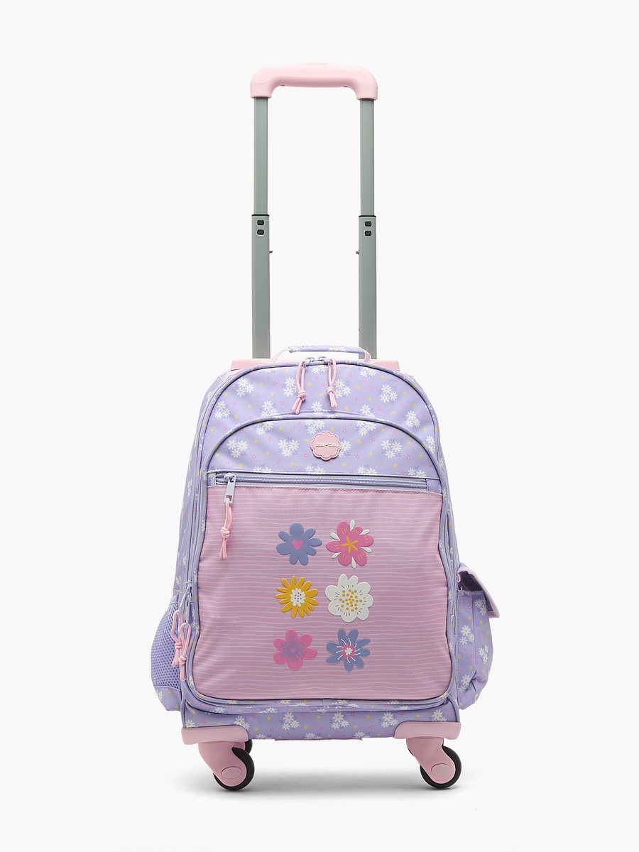 Floral Print Backpack with Padded Strap