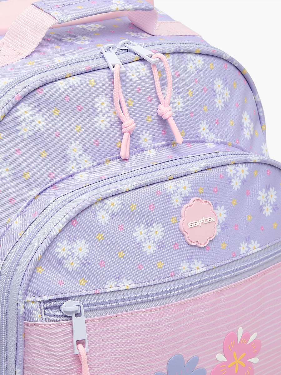 Floral Print Backpack with Padded Strap