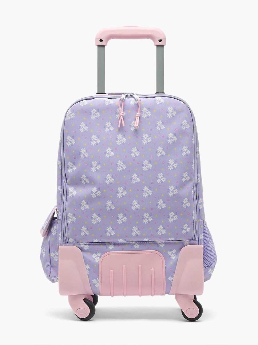 Floral Print Backpack with Padded Strap